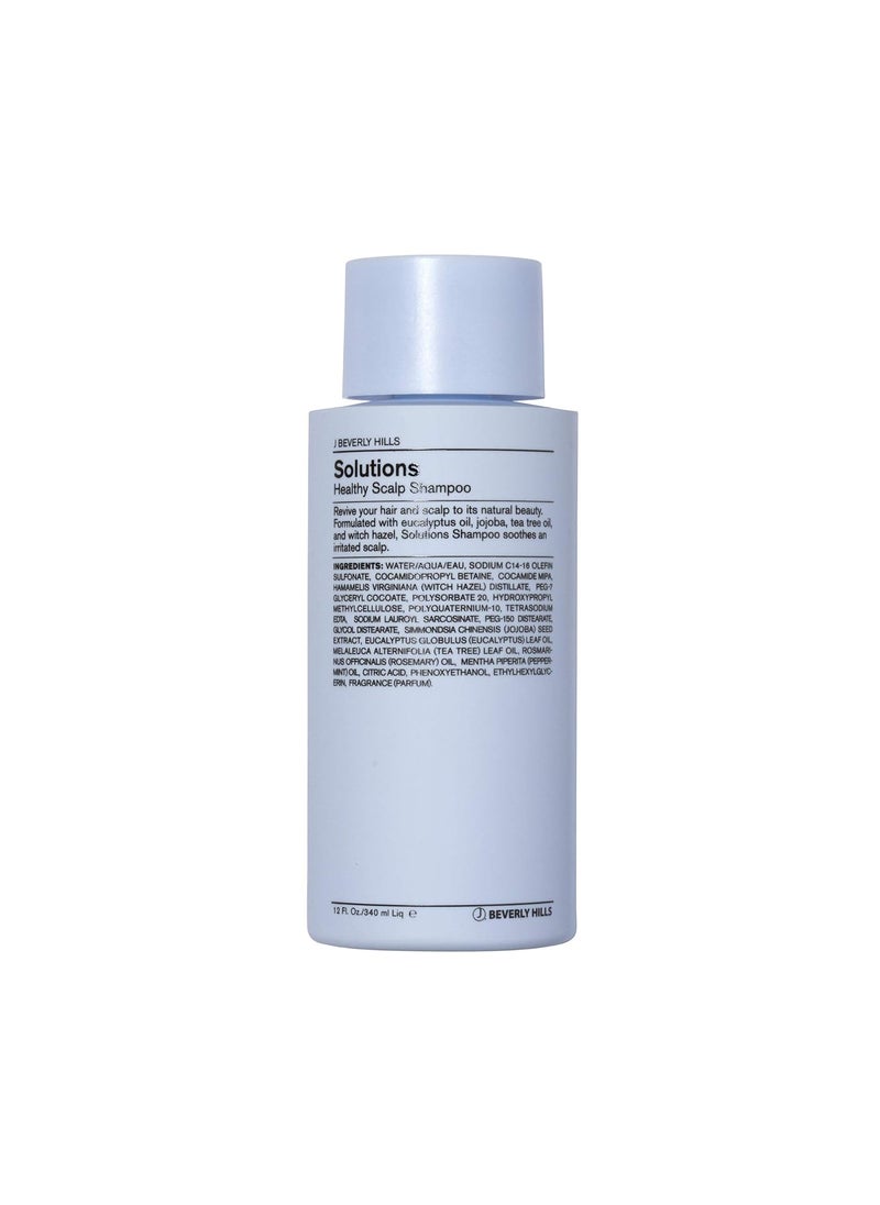 J Beverly Hills Blue Solutions Healthy Scalp Shampoo with Tea Tree for BuildUp Control 12 Oz