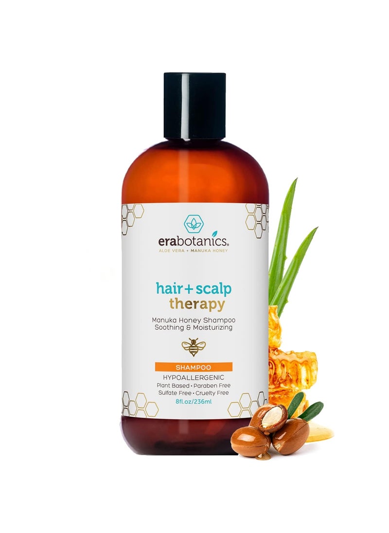 Era Organics Manuka Honey Dry Scalp Shampoo  Soothing and Moisturizing Shampoo for Dry Scalp and Damaged Hair  Family Friendly Sulfate Free Shampoo Treatment for Sensitive Skin