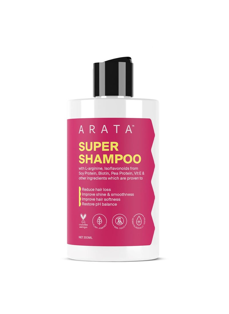 Arata Regenerating 5in1 Super Shampoo  Ayurvedic Onion Oil Bhringraj Apple Cider Vinegar Argan Oil  Reduces Hair Fall  Thinning With Aging  For Women  Men  10 Fl Oz
