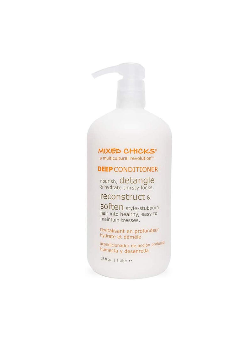 Mixed Chicks Detangling Deep Conditioner  Softens Moisturizes  Detangles Straight or Curly Hair 33 floz