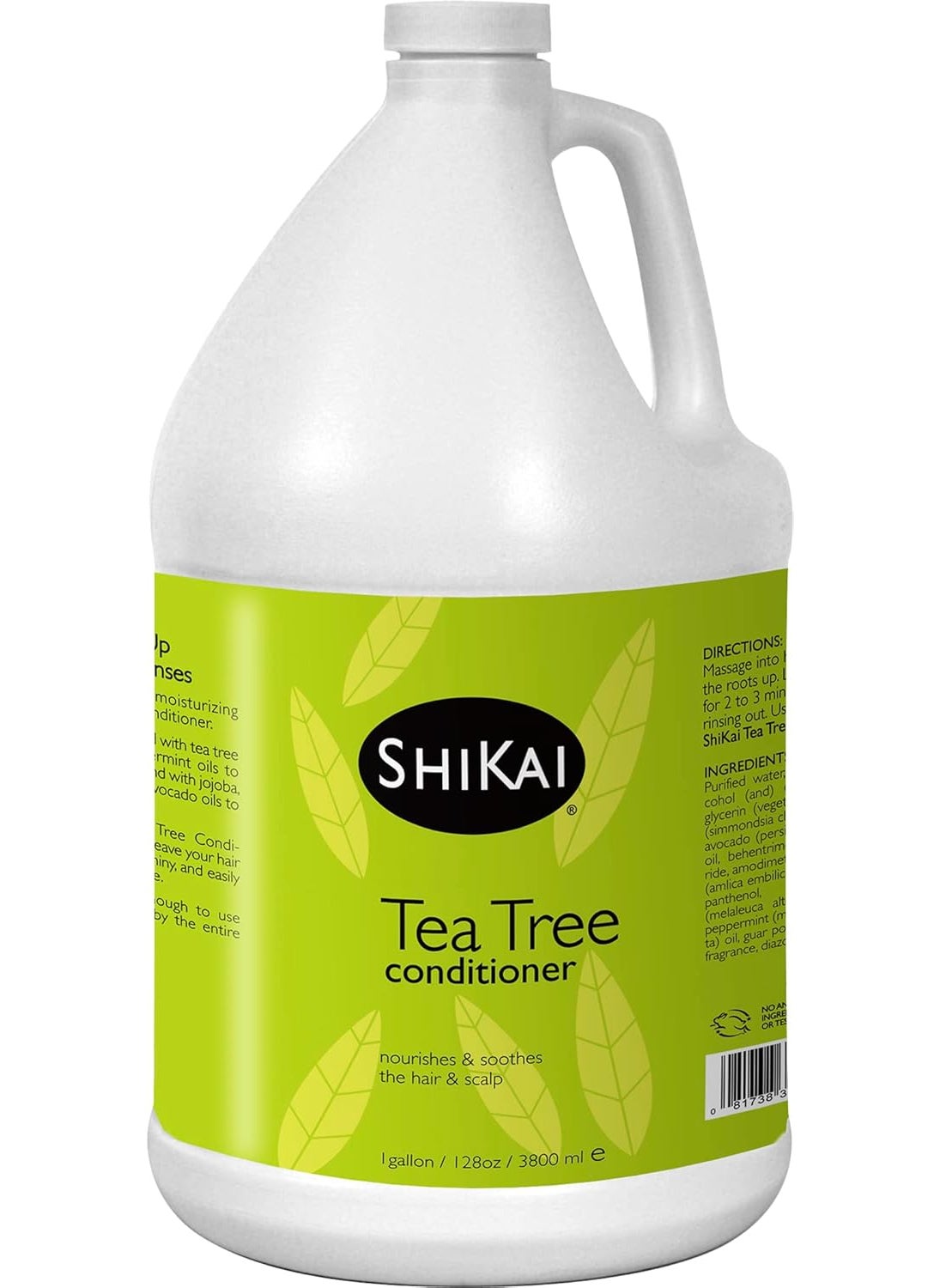 ShiKai  Natural Tea Tree Oil Conditioner Made with Essential Oils of Peppermint  Tea Tree to Refresh  Stimulate Hair  Scalp SoapFree Alternative 1 Gallon