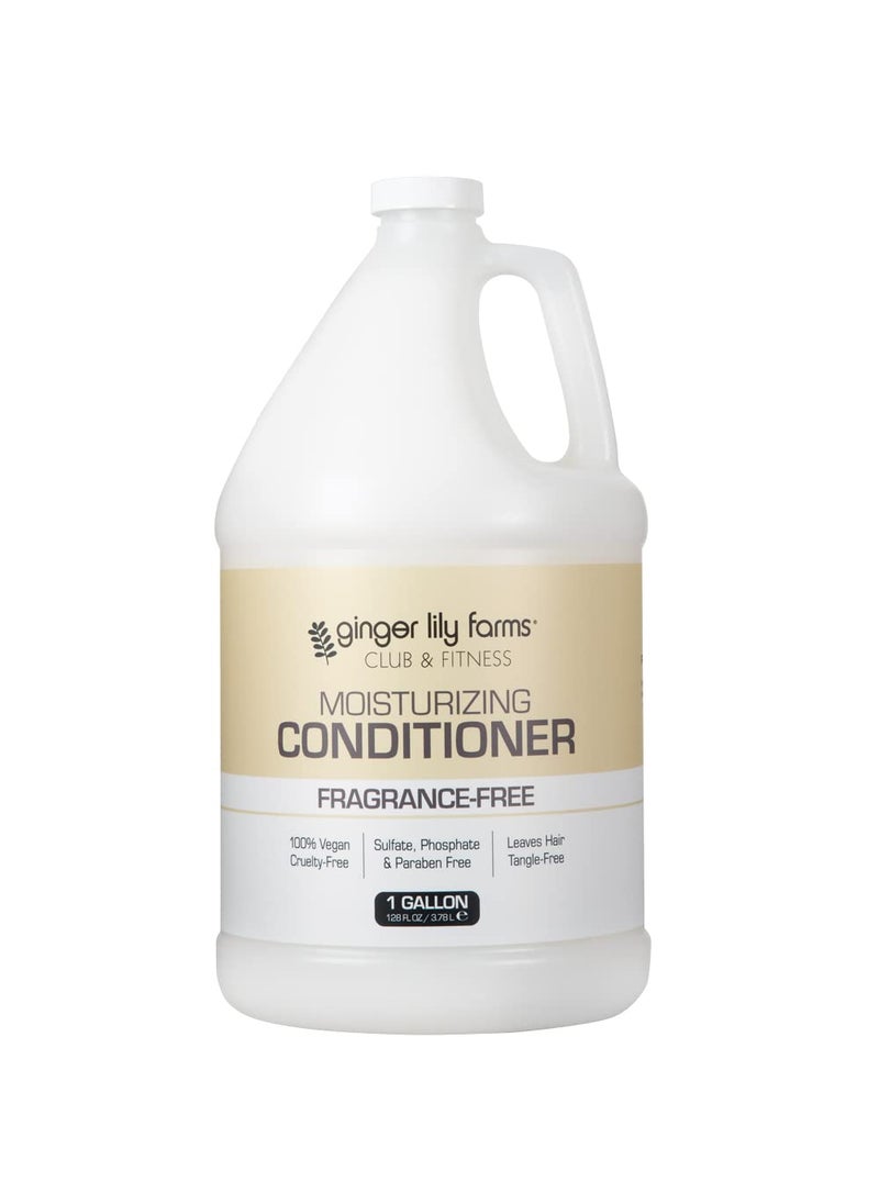Ginger Lily Farms Club  Fitness Moisturizing Conditioner for Dry Hair 100 Vegan  CrueltyFree Fragrance Free 1 Gallon 128 fl oz Refill