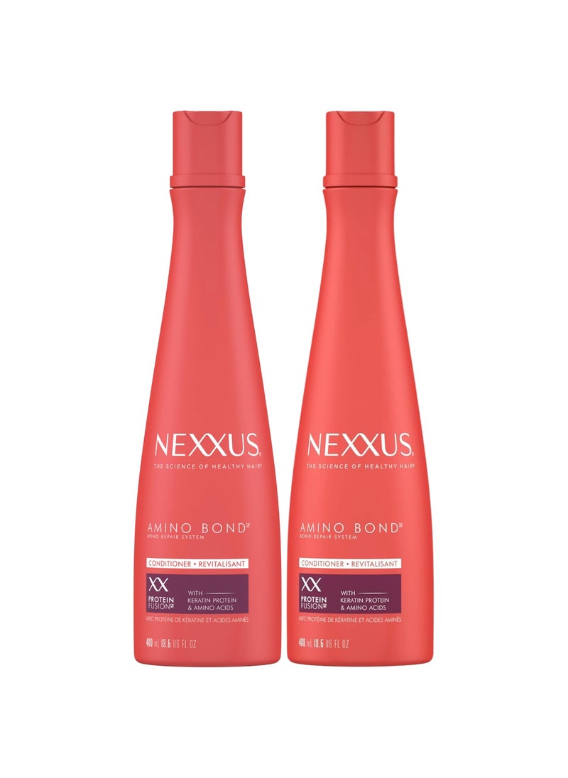 Nexxus Conditioner Amino Bond for All Types of Damaged Hair with Amino Acids  Keratin Protein 135 oz Pack of 2