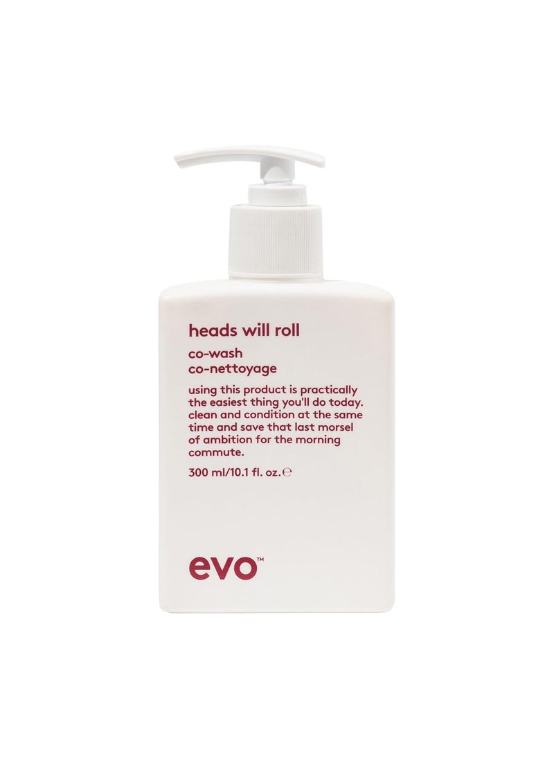 evo Heads Will Roll Cleansing Conditioner for Curly Hair  Moisturizing Curl Defining  Frizz Eliminating