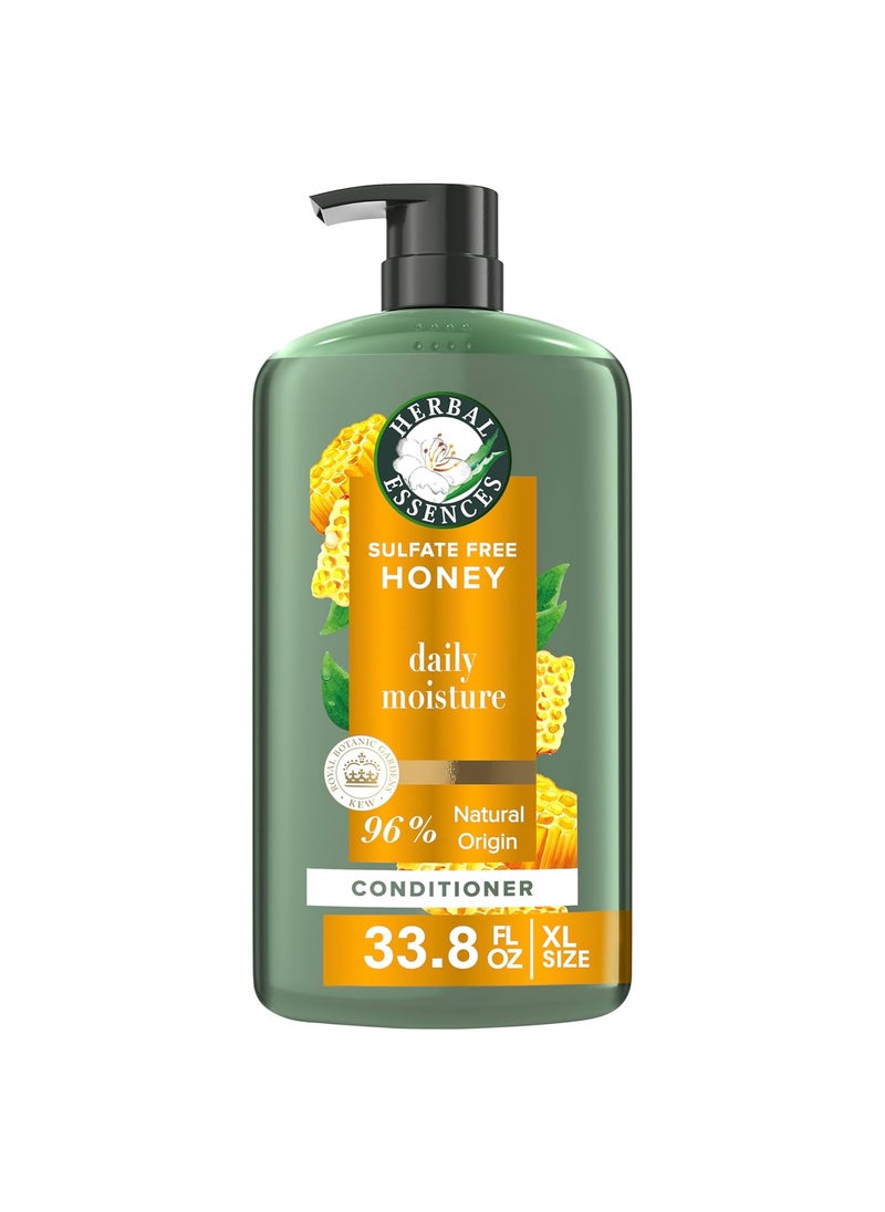 Herbal Essences Honey Daily Moisture Conditioner Protects and Nourishes Dry Hair Hydrating Conditioner with Certified Camellia Oil and Aloe Vera Moisturizing and Safe For All Hair Types 338oz