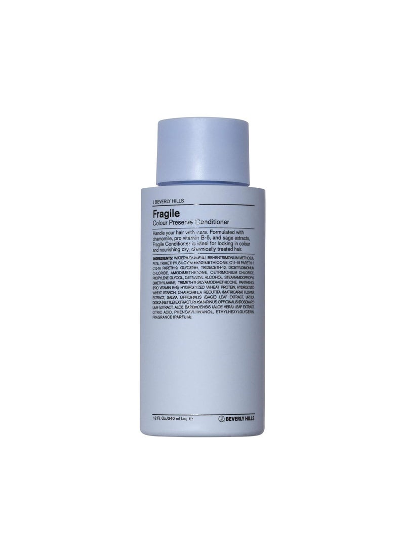 J Beverly Hills Blue Fragile Colour Preserve Conditioner with Chamomile for Split Ends 3 Oz 12 Oz 32 Oz