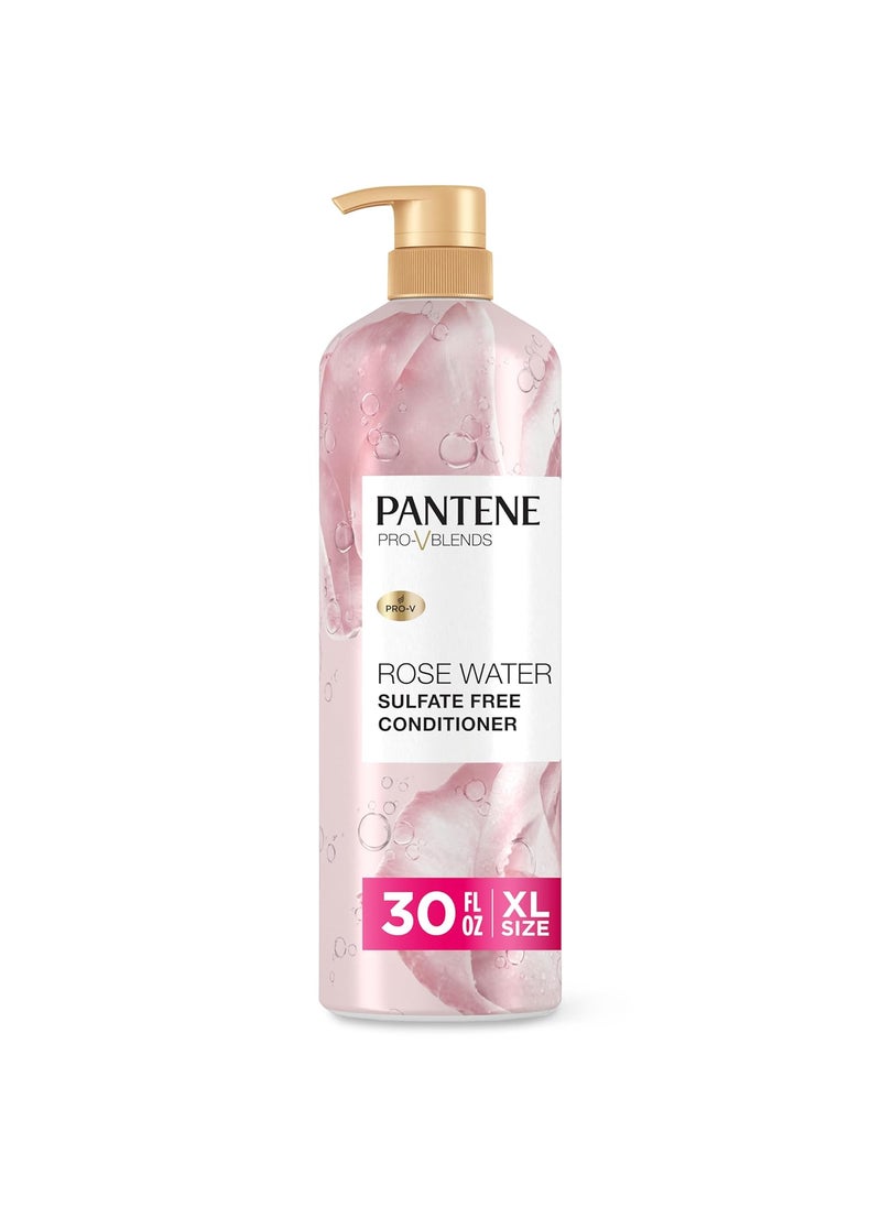 Pantene Rose Water Conditioner Soothes Replenishes Hydration Safe for Color Treated Hair Nutrient Infused with Vitamin B5 and Antioxidants ProV Blends 300 oz