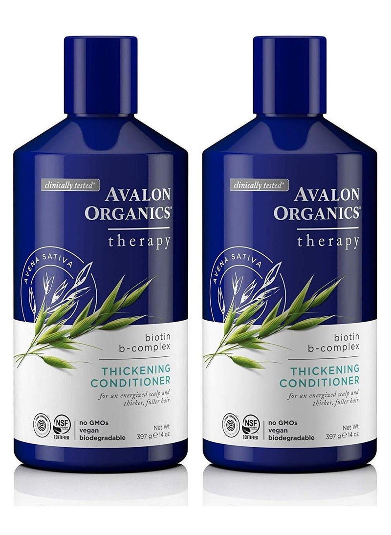 Avalon Organics  Complex Thickening Conditioner Biotin B 14 Oz Pack of 2