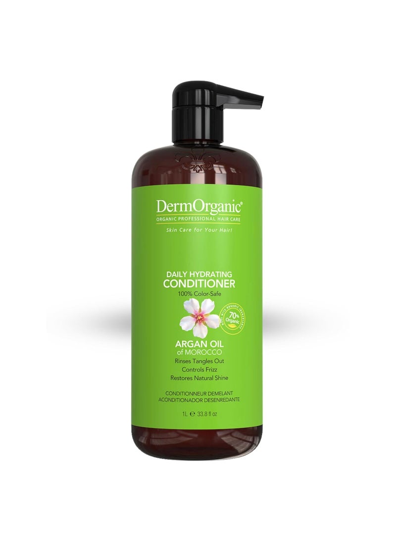 DermOrganic Argan Oil Daily Hydrating Hair CareSulfate Free  Color SafeCONDITIONER 338 oz