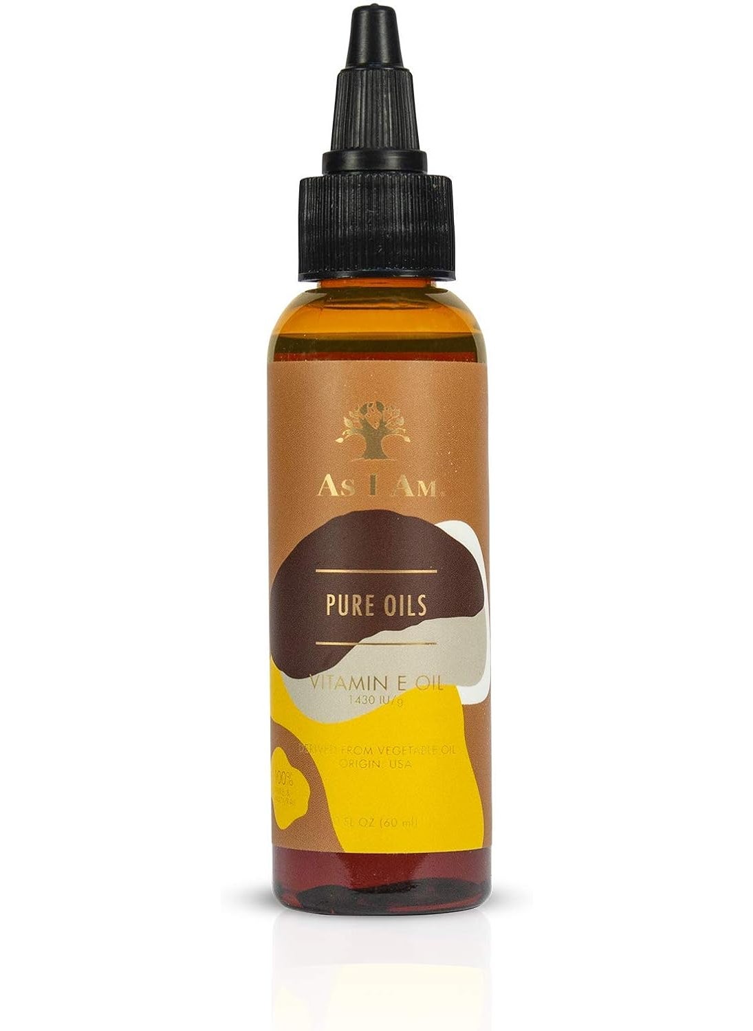 As I Am Pure Oils Vitamin E Oil  2 Ounce  100 Pure DAlpha Tocopherol  Super AntiOxidant  Fights Free Radicals  Prevents UV Damage  Preserves Collagen and Elastin  Fights Aging Process