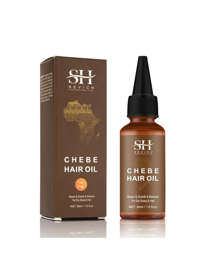 100 Naturals Chebe Hair Oil  SEVICH African Chebe Powder Serum Hair Loss Treatments Repair Damaged Moisture Hair Regrowth Treatments 30ml