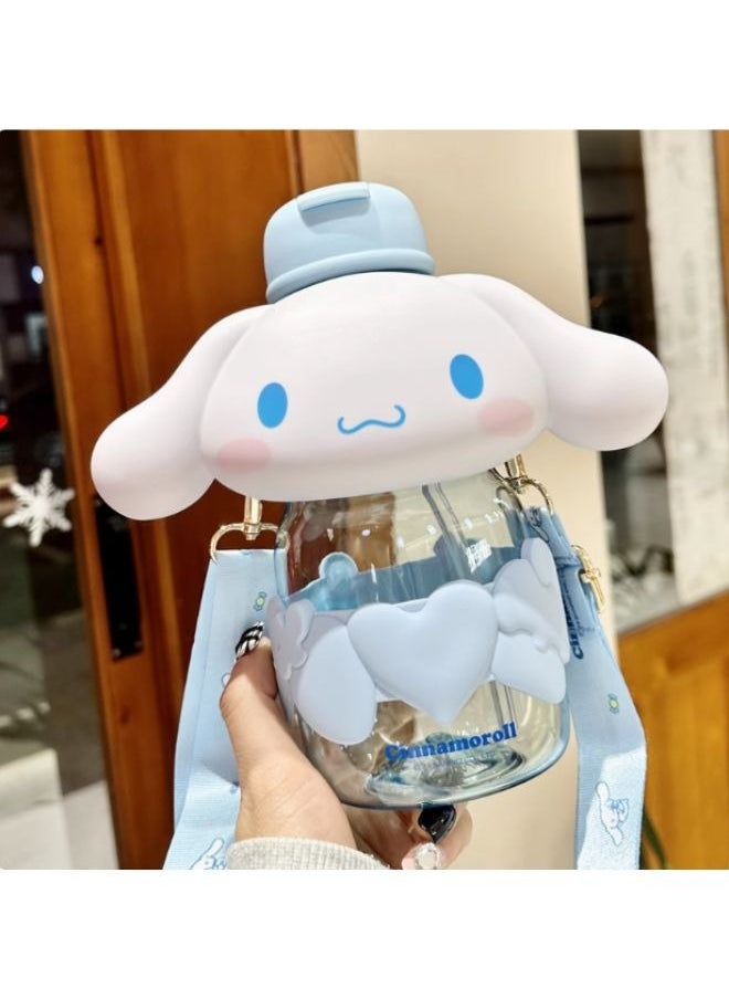 Sanrio Cinamoroll-Water Bottle 850ml With Strap