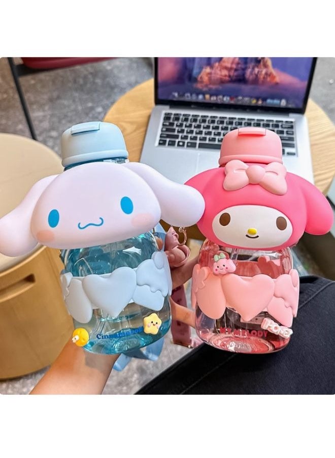 Sanrio Cinamoroll-Water Bottle 850ml With Strap