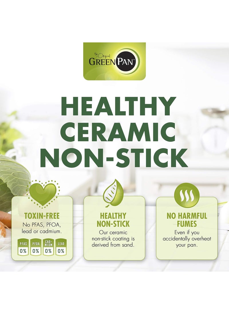 GreenPan Induction Base Non Stick Ceramic Fry Pan, Turquoise