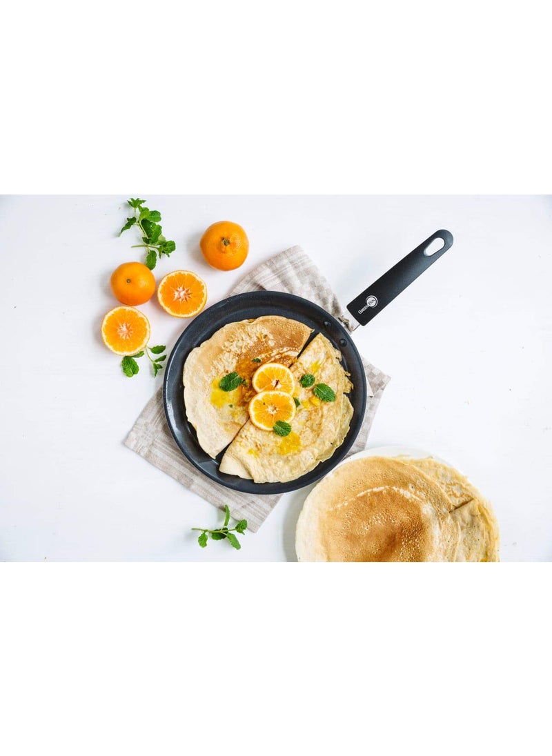 GreenPan Essential Ceramic Non-Stick Open Dosa Pan (Grey, 28 cm)