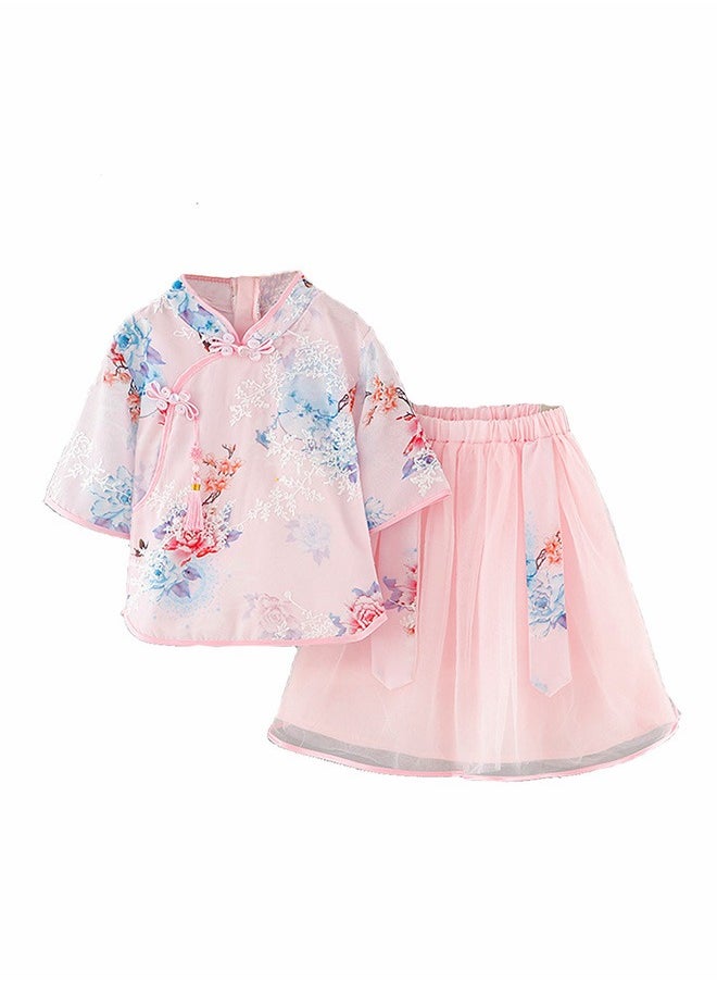 Chinese Traditional Girls Cheongsam Improved Daily Dress Cool Summer Convenient for Parties Birthday
