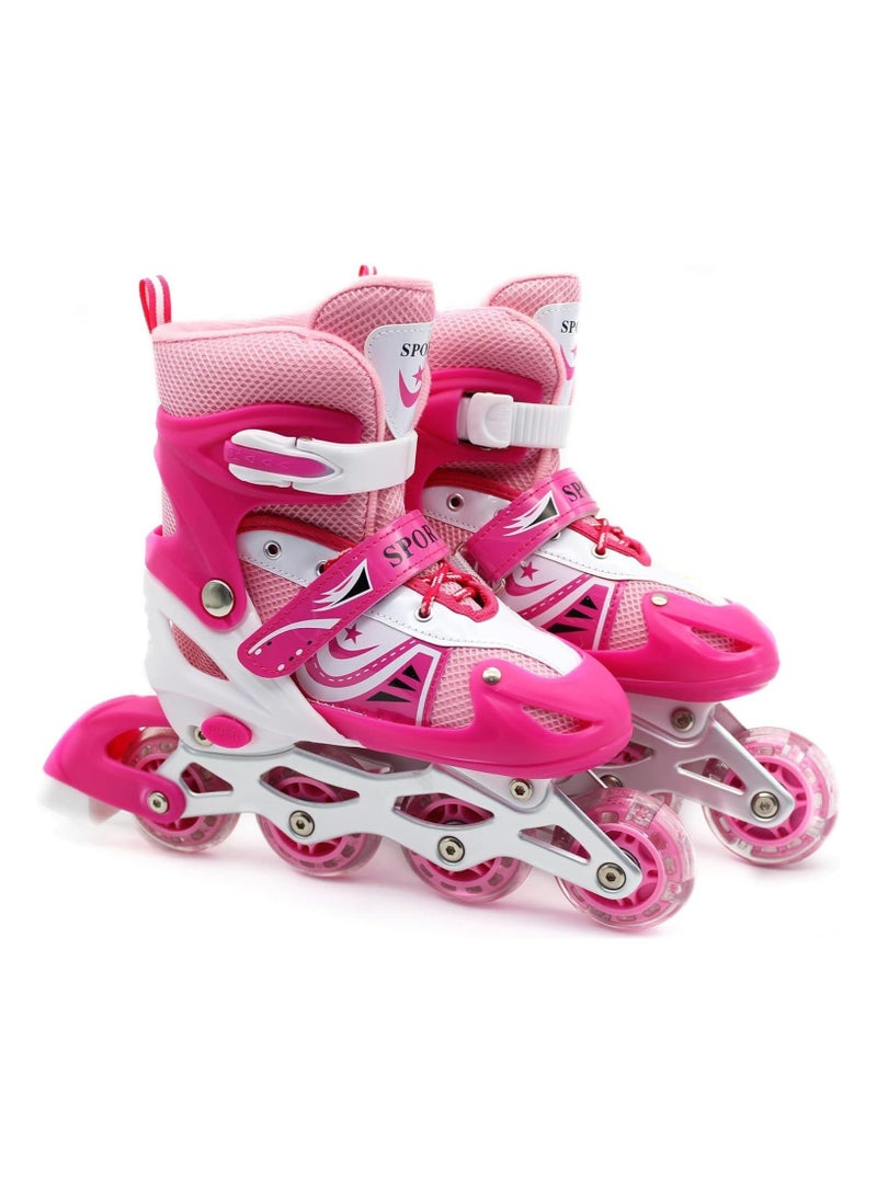 Adjustable Inline Roller Skates Men and Women Flat Flower Skates Professional Single Row Fancy Roller Skates Inline Skater Beginners