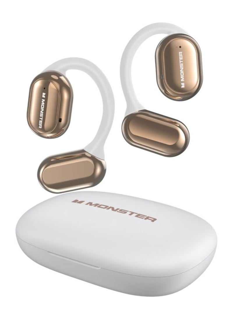 Monster Open Free AC100: Open-Ear Headphones with AI Noise Reduction & Long Battery Life – Perfect for Active Lifestyles