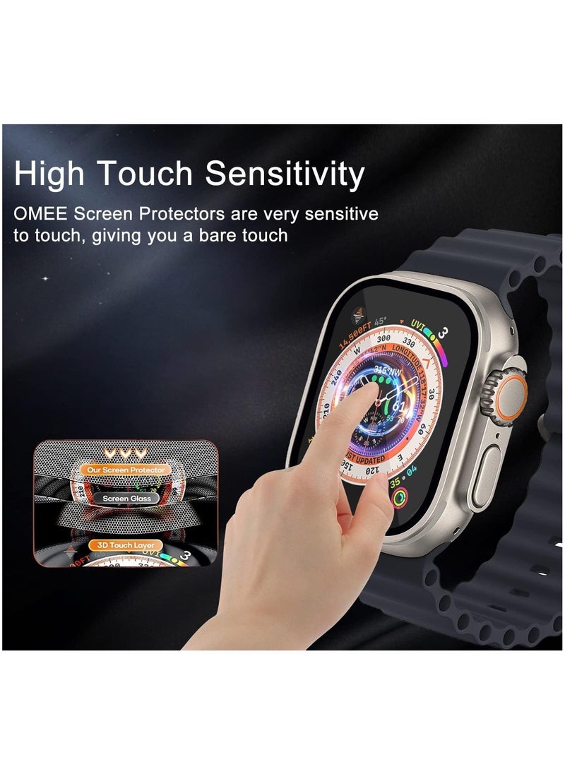 6 pieces of screen protection compatible with the Apple Watch Ultra / Ultra 2, size 49 mm