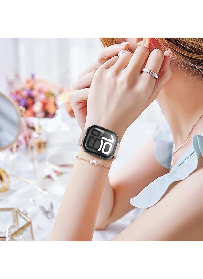 Compatible for Apple Watch Series 10 42mm Hard Case with Tempered Glass Screen Protector, Unique Design Hard PC Waterproof Case Cover, Bumper Full Coverage Accessories for iWatch 10 42mm, Black