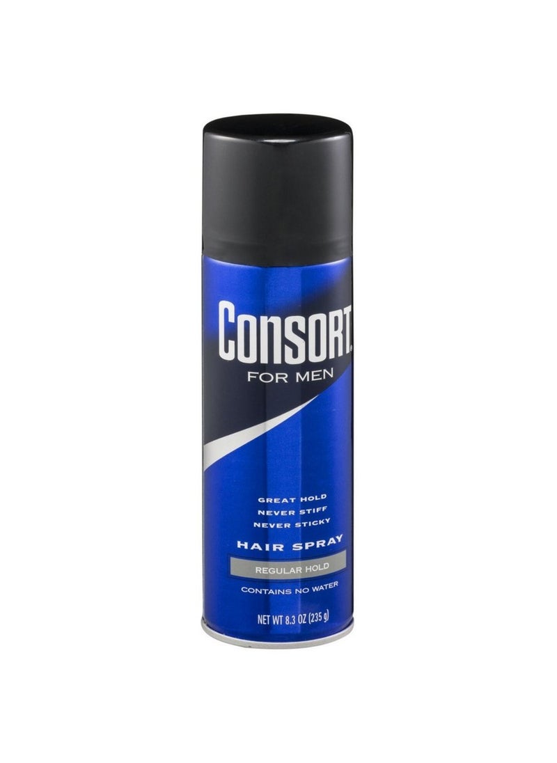 Consort For Men Hair Spray Regular Hold 83 oz Pack of 6