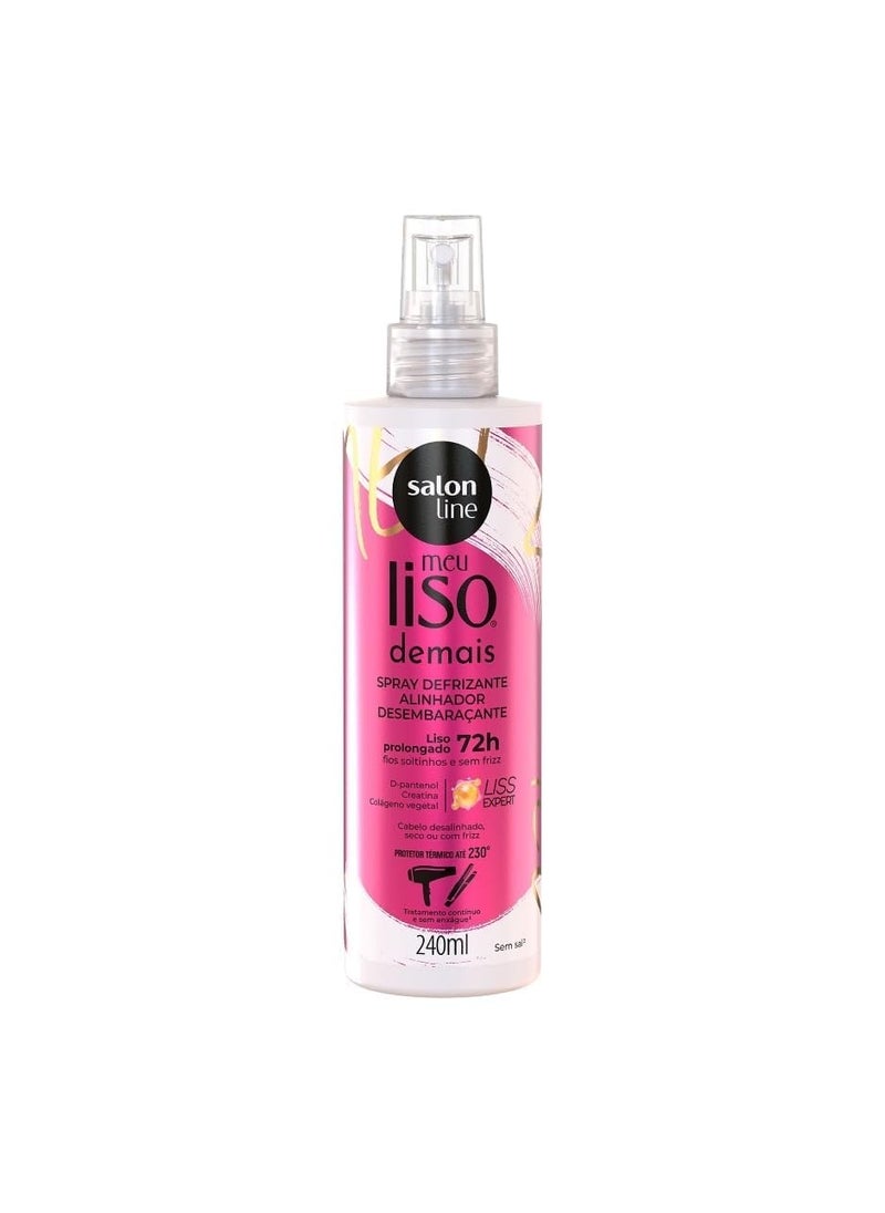 Salon Line  Linha Meu Liso Demais  Spray Protetor Termico 240 Ml  My Straight Supreme  Thermal Protective Spray 811 Fl Oz