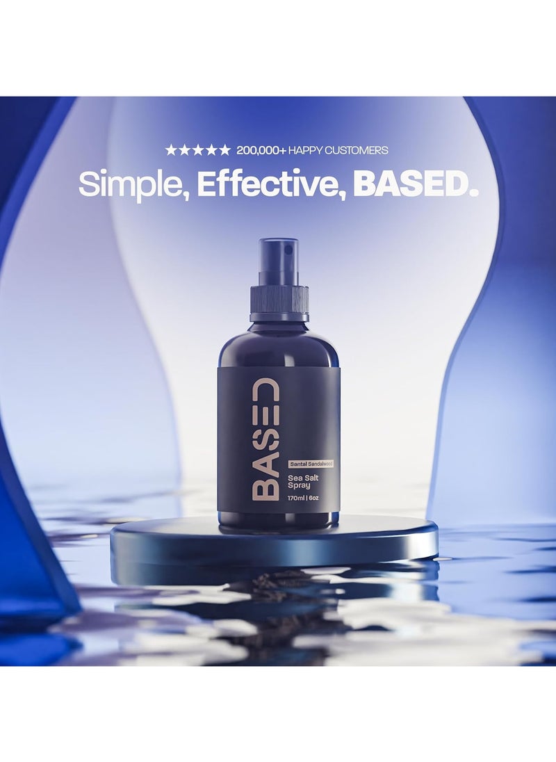 Sea Salt Spray, Natural Finish Sea Salt Spray for Hair, Gives Volume and Texture, Enriched with Seaweed and Vitamin B5, Lightweight and Non-Greasy, Paraben Free