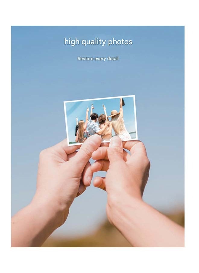 TELESIN 100 - Sheet Pack of 3 - Inch Color Photo Paper for Pocket - Sized Instant Mobile Printers - Durable, Ink - free Printing for Long - lasting, Vivid Photos that Develop Instantly
