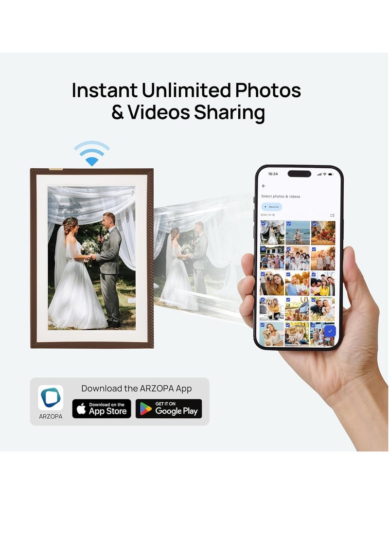ARZOPA WiFi Digital Picture Frame 10.1