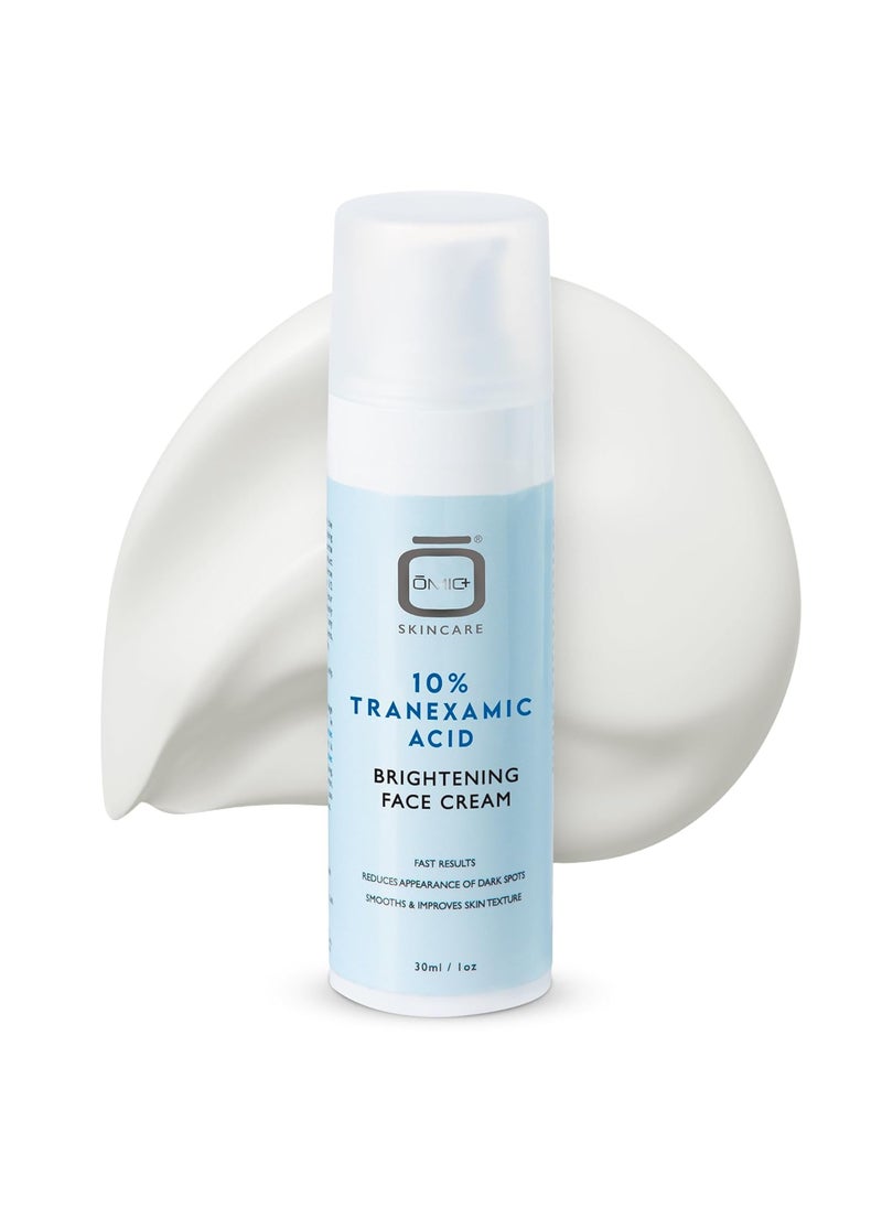 OMIC 10 Tranexamic Acid Cream  1 fl oz  30ml  Skin Brightening Cream Reduce Appearance of Dark Spots Skin Moisturizer Even Skin Tone with Coconut Oil  Vitamin E