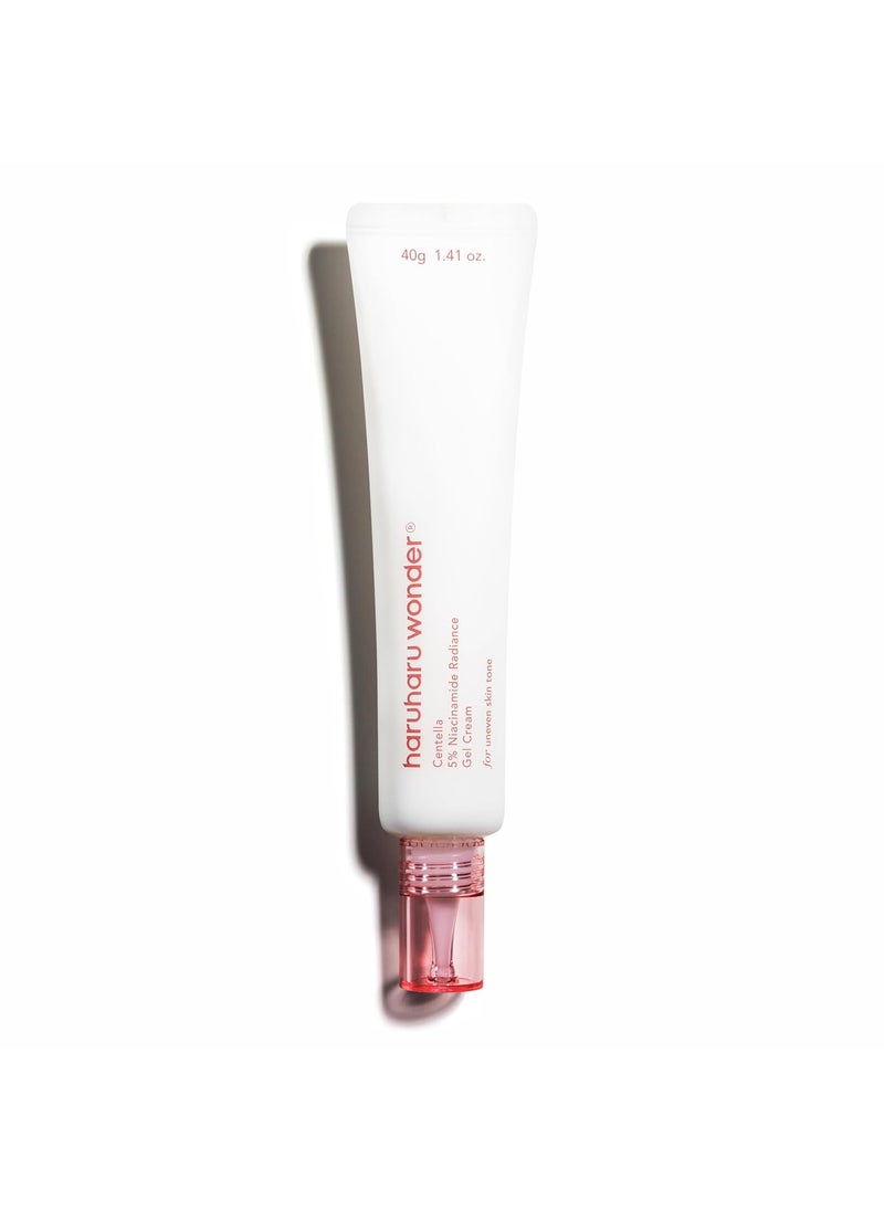HARUHARU wonder Centella 5 Niacinamide Radiance Gel Cream Reduces Fine Lines Improves Skin Tone Pore Minimizer Hydrating  Soothing For All Skin Types 141 fl oz
