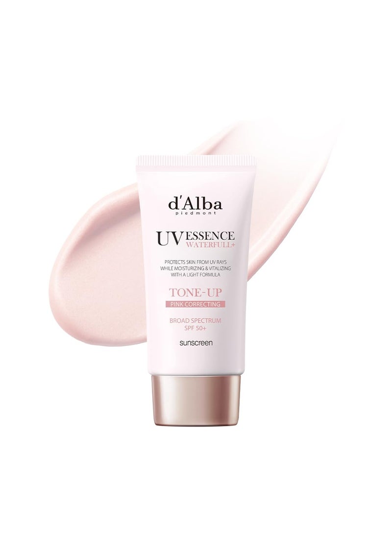 dalba Piedmont Waterfull ToneUp Sunscreen Serum BROAD SPECTRUM SPF 50  Korean Sunscreen for Face All Skin Tones Sweat Proof Formula 169 floz