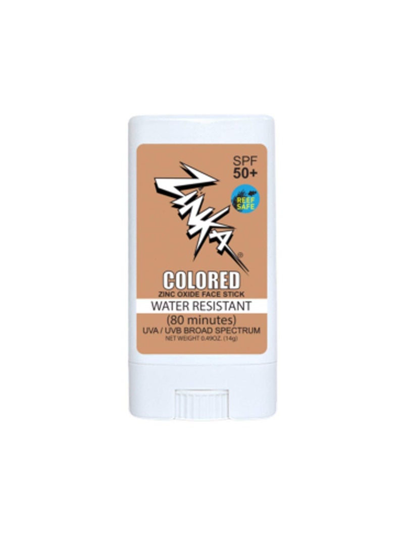 Zinka Sunscreen SPF 30 All Natural Vegan Mineral Light Beige Colored Face Stick