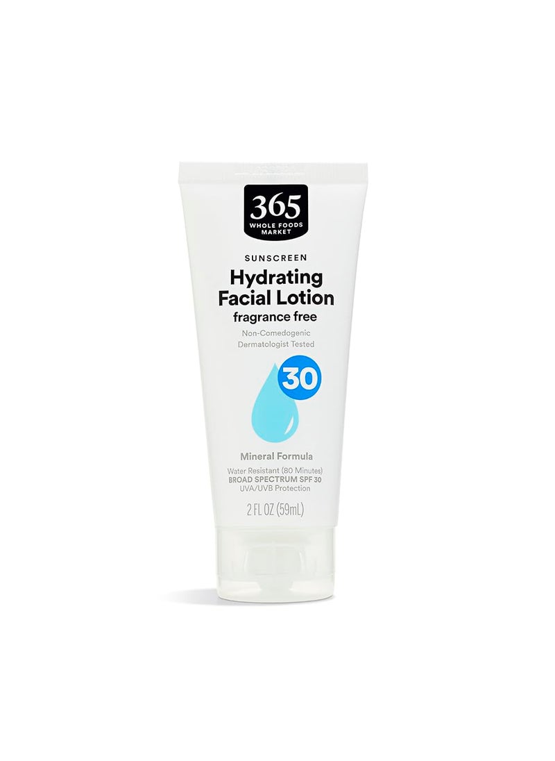 365 by Whole Foods Market Sunscreen SPF 30 Facial Anti Aging 2 Fl Oz