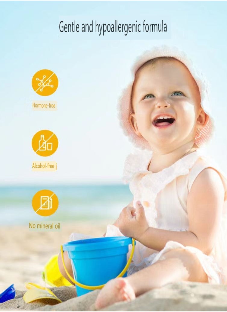 Biore Children's Blue Soft Sunscreen for Infants, Full body Refreshing, No Additives 70ml