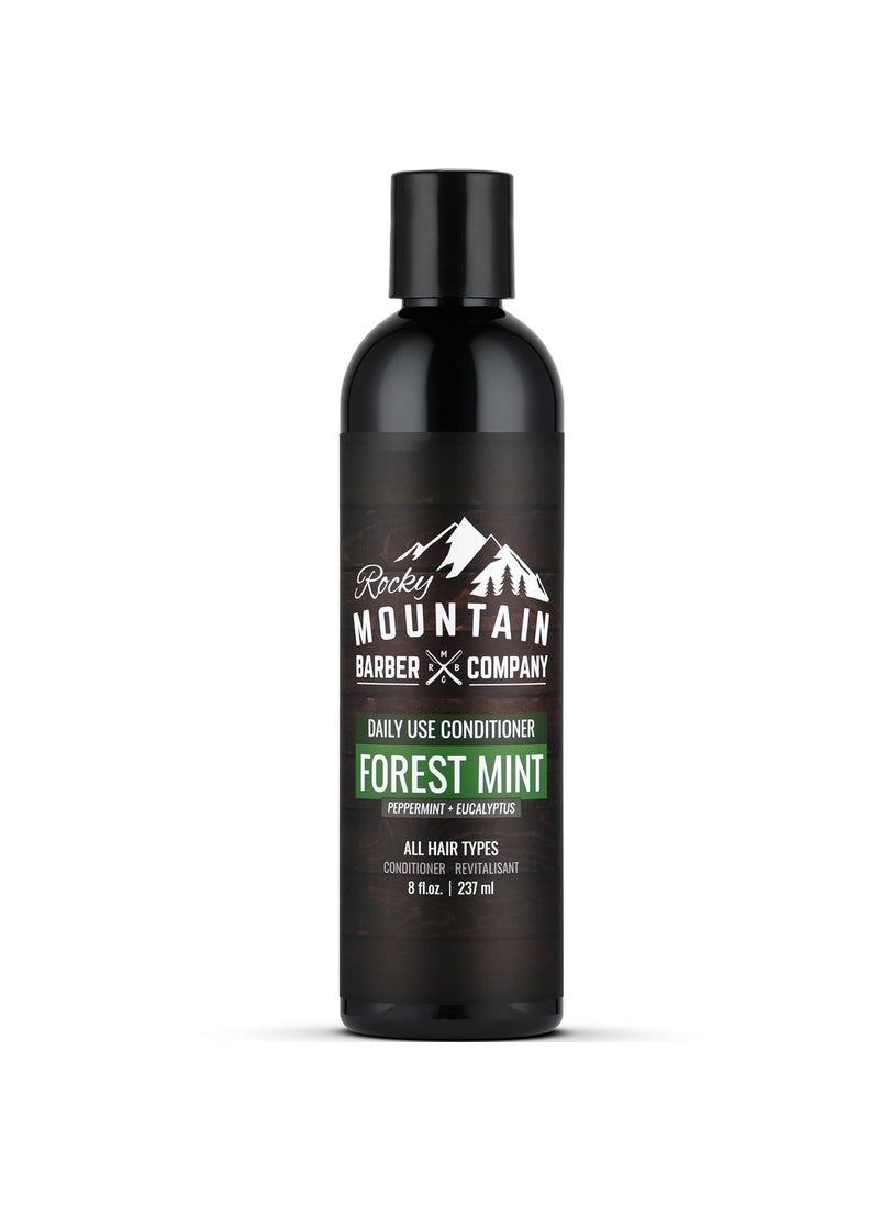 Rocky Mountain Barber Company Mens Conditioner  Tea Tree Oil Peppermint  Eucalyptus for All Hair Types  8oz