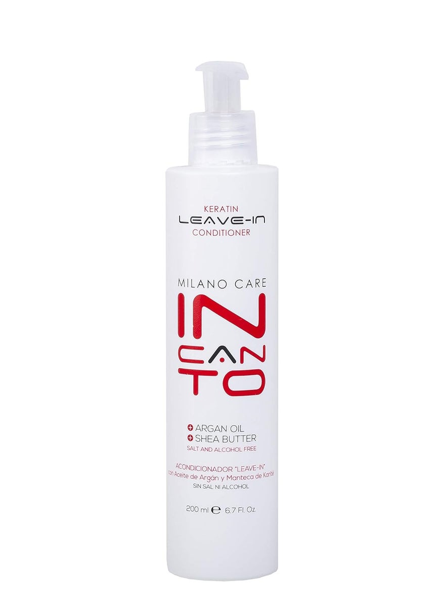Incanto Keratin LeaveIn Conditioner  AntiFrizz Keratin Protein Conditioner Infused with Argan Oil  Shea Butter  Nourishing Hair Repair Treatment