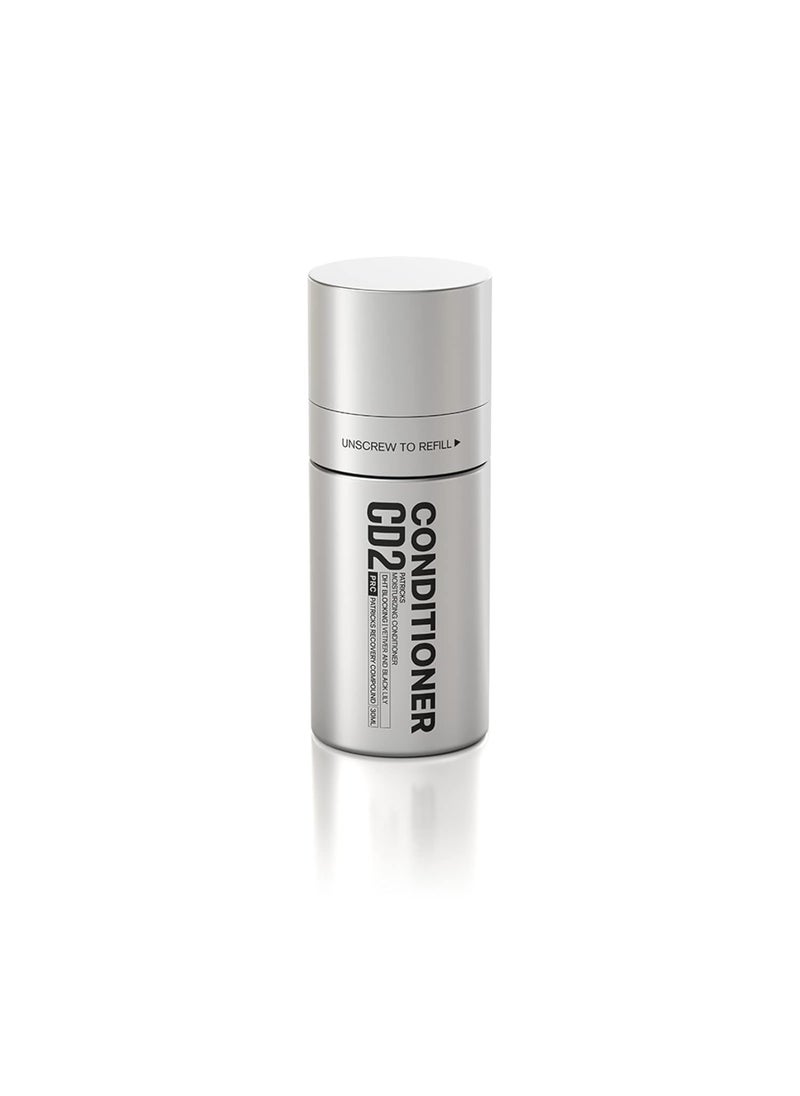 PATRICKS  CD2D Moisturizing Conditioner  High Performance Grooming for Men  Moisturizes  Repairs Hair  Notes of Vetiver  Black Lily 30mL