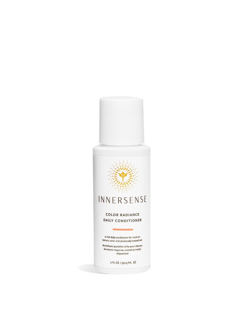 INNERSENSE Organic Beauty  Natural Color Radiance Daily Conditioner  NonToxic CrueltyFree Clean Haircare Travel Size 2 fl oz  59 ml