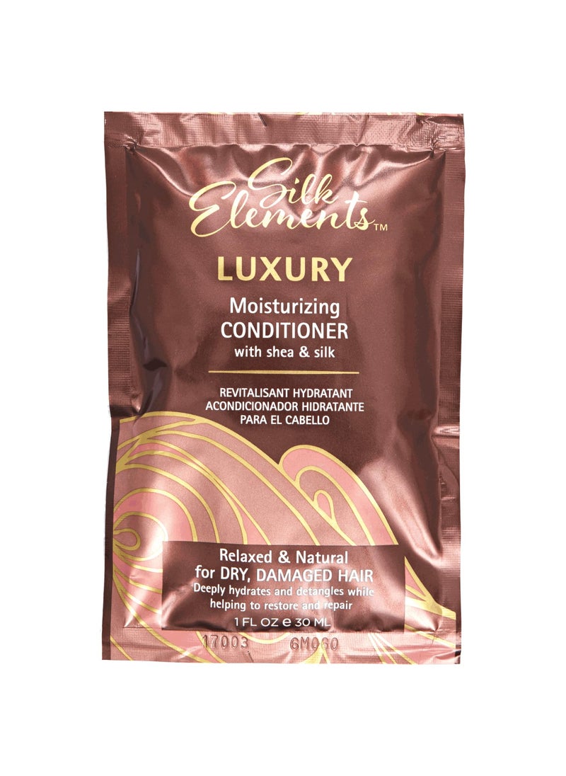 Silk Elements Luxury Moisturizing Conditioner Packette Relaxed or Natural Hair Shea Silk Hydrating Repairing