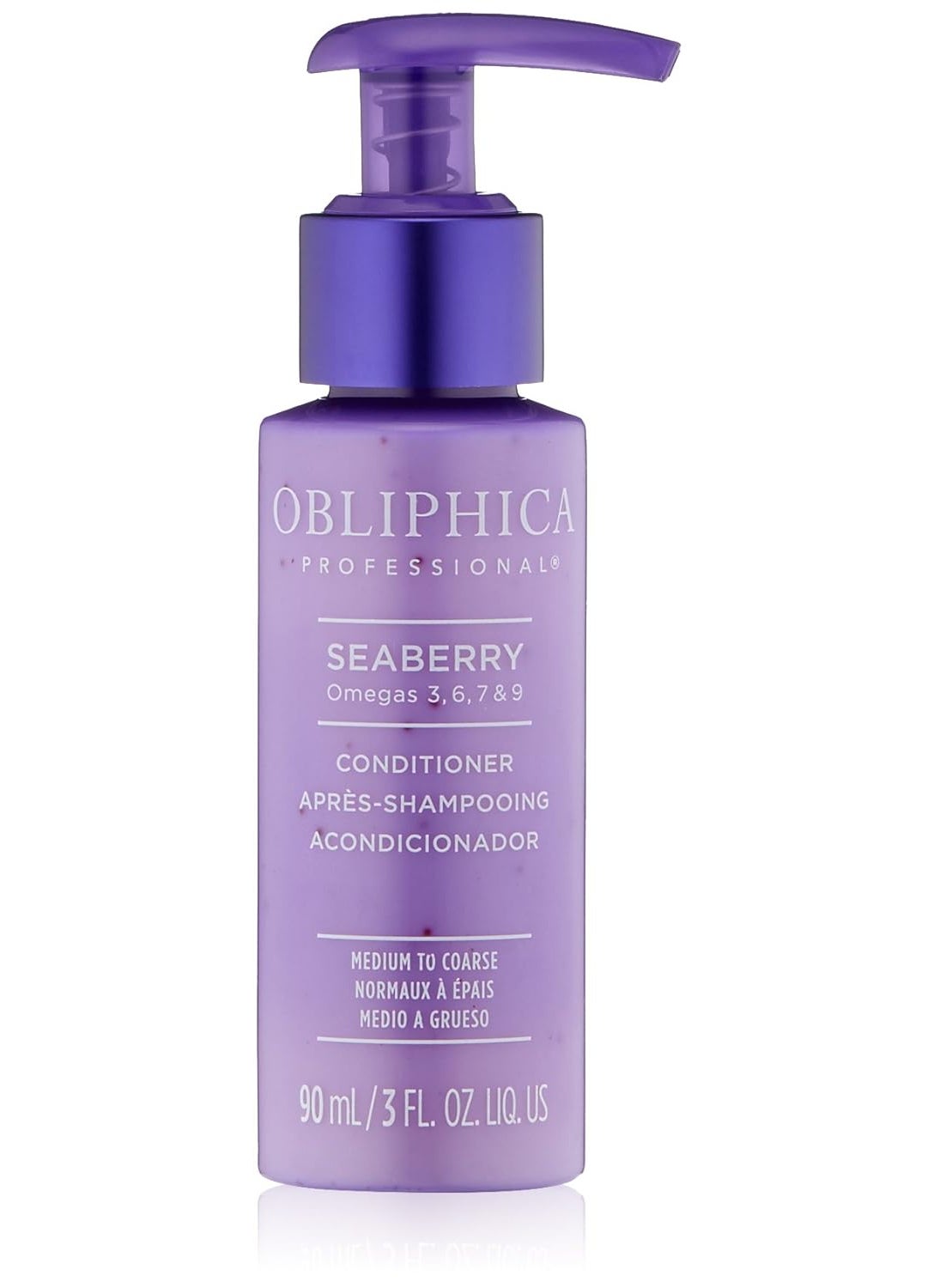Obliphica Seaberry Conditioner for Medium  Course Hair  Frizz Free Nourished and Damaged Repaired Hair  Hair Mask  Treatment for Dry Hair and Growth  3 Fl Oz