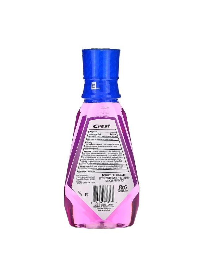 Kids Anticavity Fluoride Rinse Alcohol Free Strawberry Rush 16.9 fl oz 500 ml