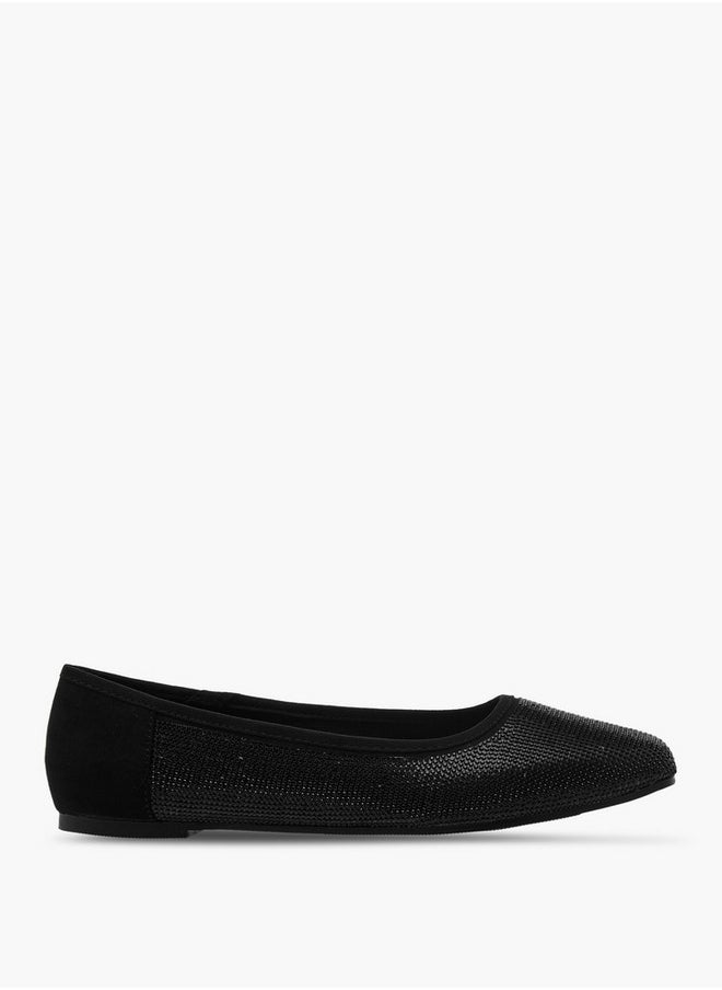 Women's Embellished Slip-On Ballerina Shoes