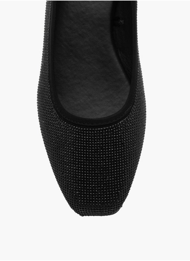 Women's Embellished Slip-On Ballerina Shoes