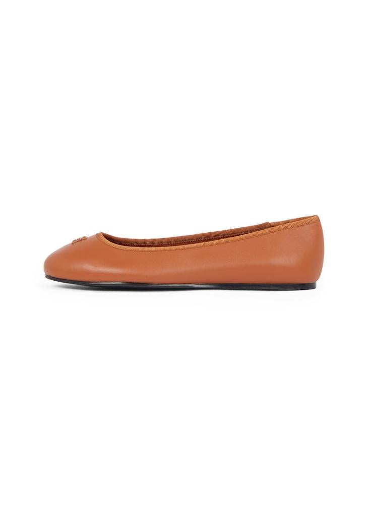 Hardware Leather Ballerinas