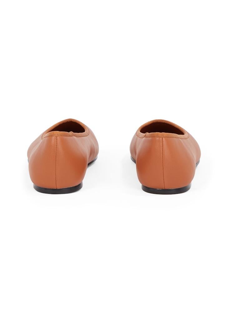 Hardware Leather Ballerinas