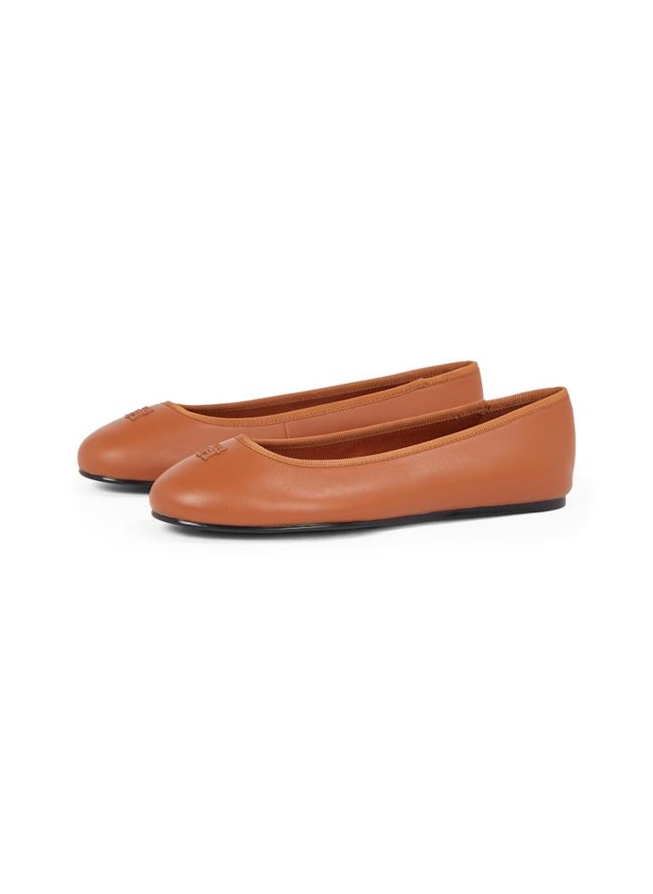 Hardware Leather Ballerinas
