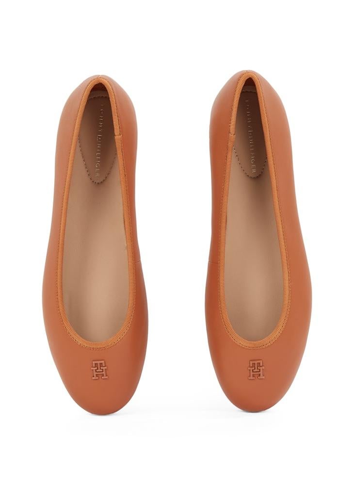 Hardware Leather Ballerinas