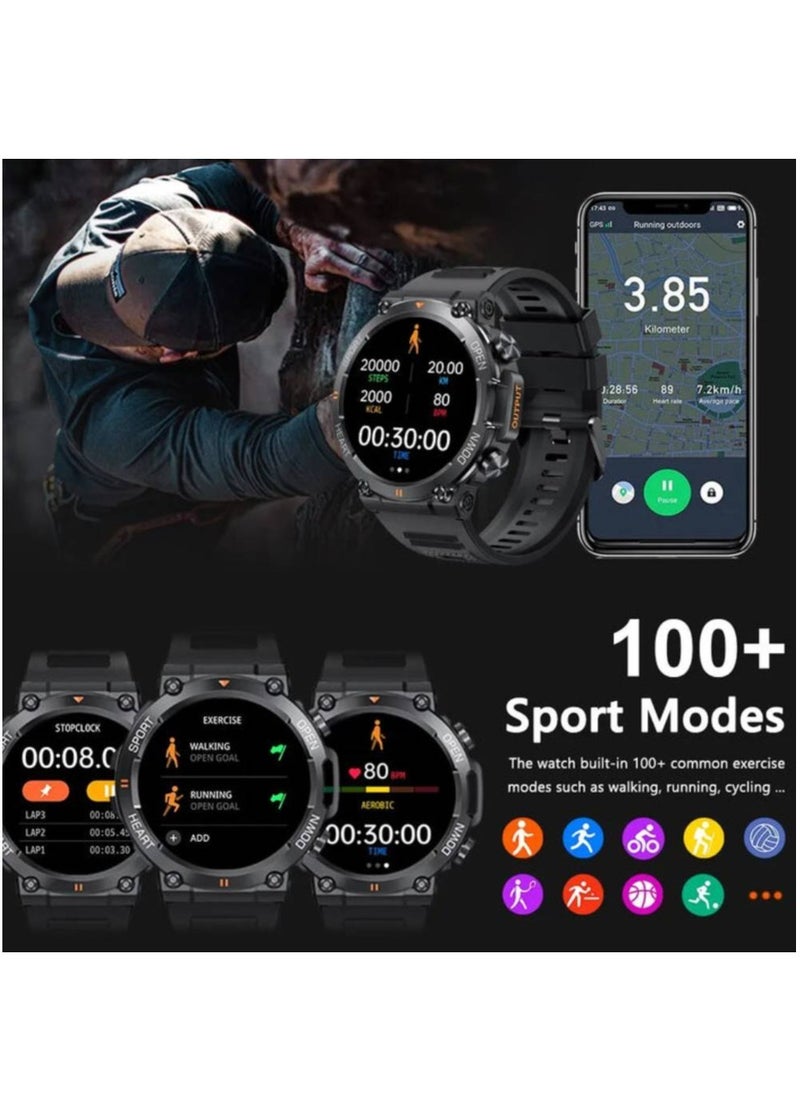 MD56 1.39 Inch HD Bluetooth Call Smart Watch Men Sports Fitness Tracker Heart Monitor 400mAh Smartwatch For Android IOS