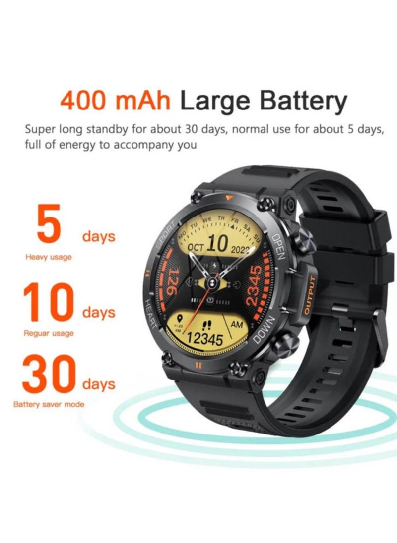 MD56 1.39 Inch HD Bluetooth Call Smart Watch Men Sports Fitness Tracker Heart Monitor 400mAh Smartwatch For Android IOS
